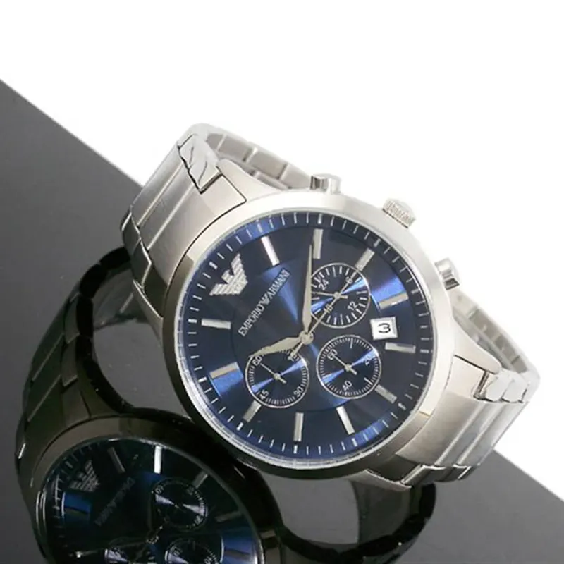 Emporio Armani Renato Chronograph Blue Dial Men's Watch | AR2448